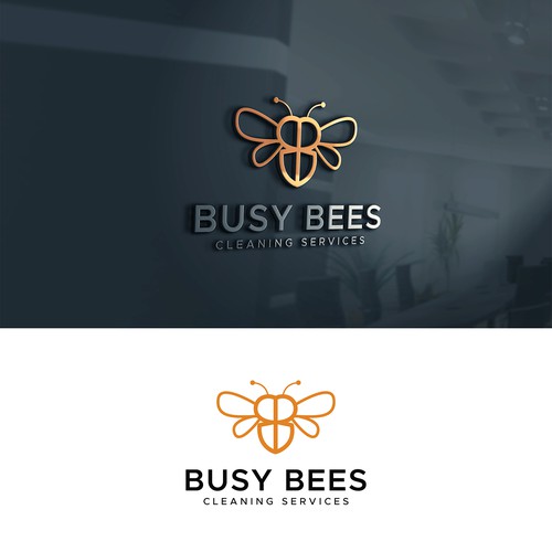 Cleaning brand with the title 'Cleaning services logo'