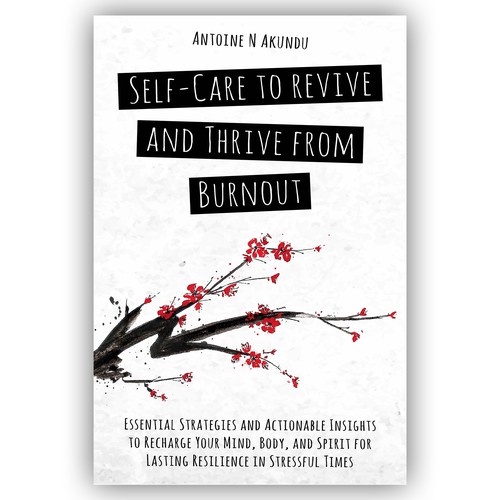 Spiritual book cover with the title 'Self-care to revive and burnout'
