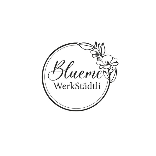 Floral design with the title 'Elegant logo design'