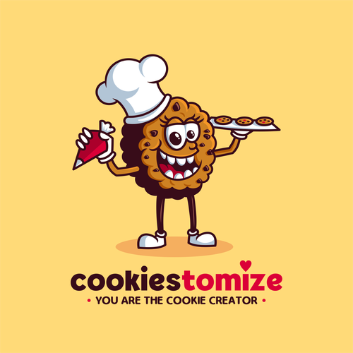 Brown and blue design with the title 'Cookiestomize'