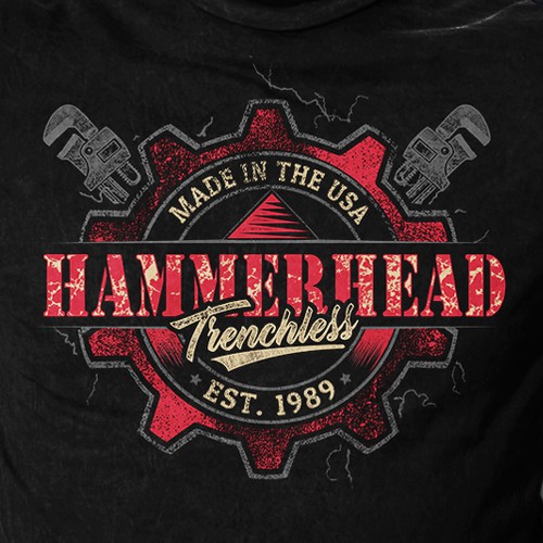 Construction t-shirt with the title 'HammerHead Trenchless'
