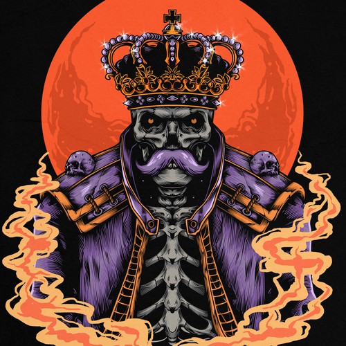 Horror t-shirt with the title 'Revenge the kingdom'