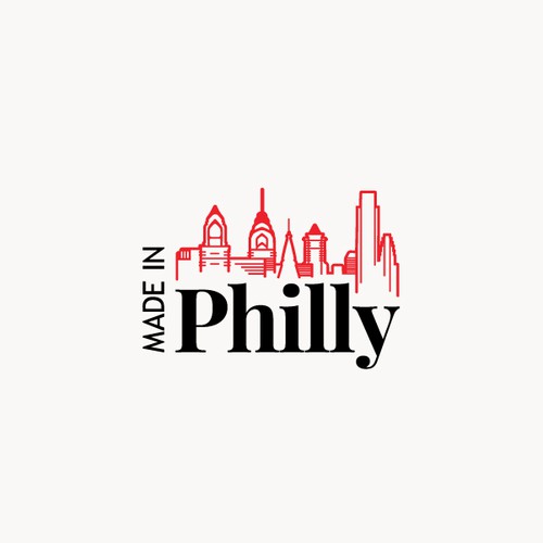 Linear design with the title 'Made in Philly'