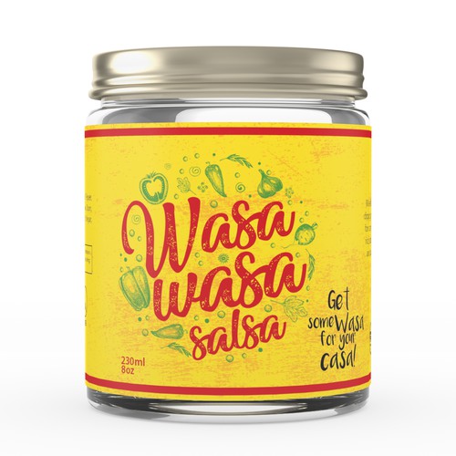 Doodle design with the title 'Wasa-Wasa Salsa '