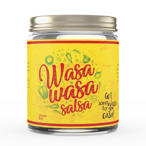 Doodle design with the title 'Wasa-Wasa Salsa '