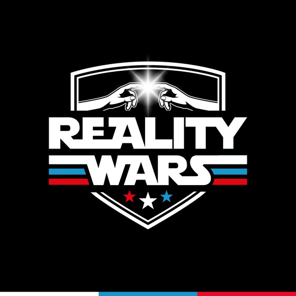 Star wars logo with the title 'Logo design concept for Reality Wars'