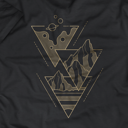 Earth t-shirt with the title 'T-Shirt Design for Sciences Program'