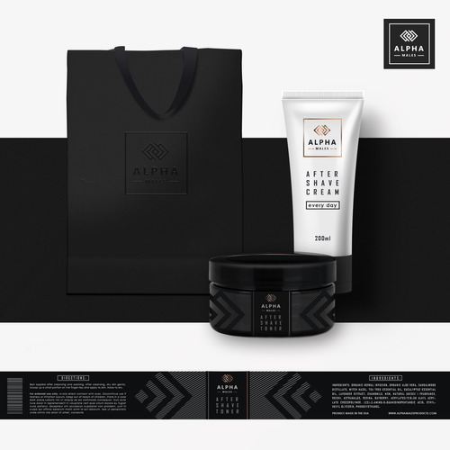 Logo label with the title 'Alpha Cream Toner'