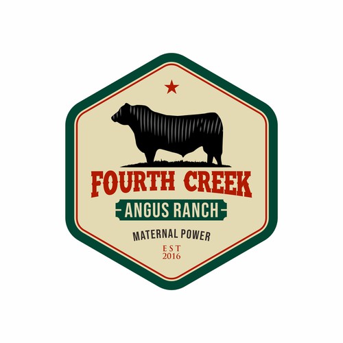 Ranch brand with the title 'bold fourth creek angus ranch'