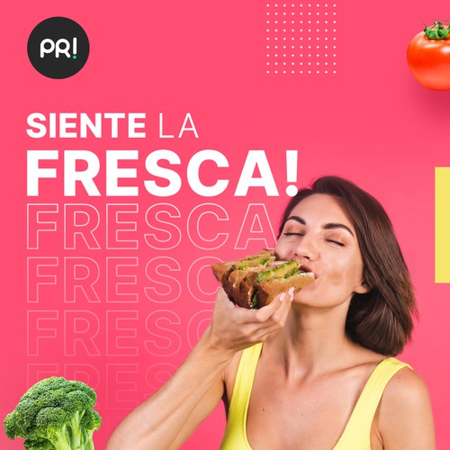 New design with the title 'Social media post'