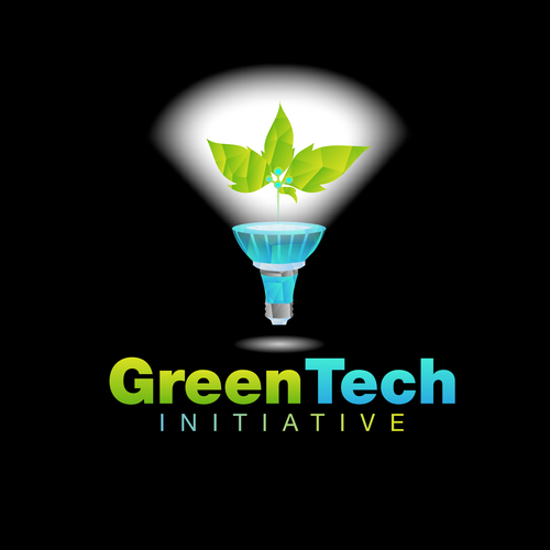 Bulb design with the title 'Logo Green Tech Initiative'