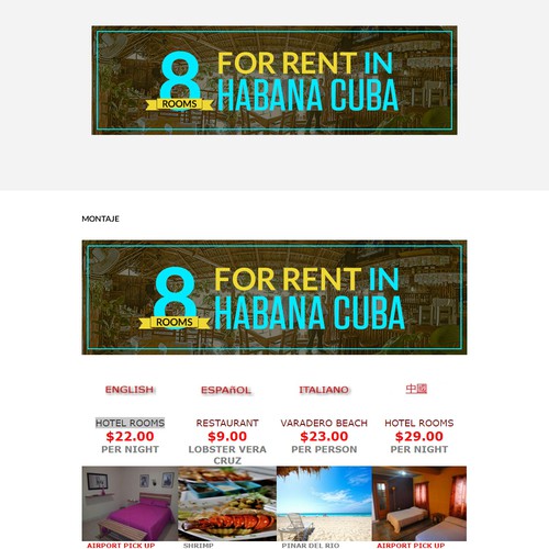 HTML5 design with the title 'Animated Banner in html5.'