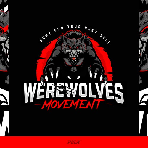 Wolf design with the title 'Call of the Hunt "Werewolves Movement".'