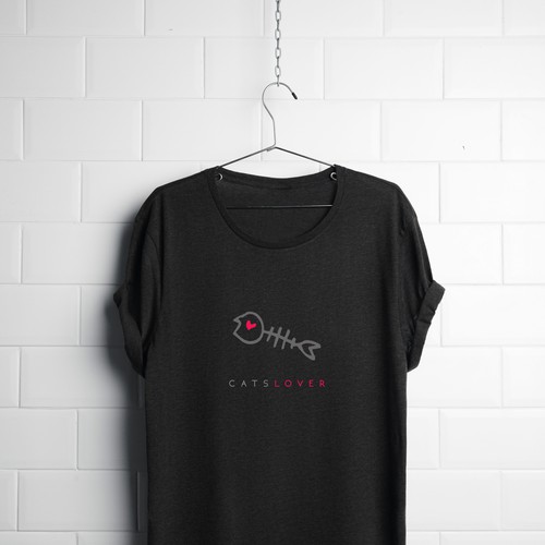 Cat t-shirt with the title 'CATS LOVER'