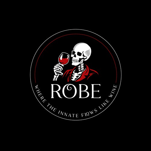 Skeleton logo with the title 'ROBE LOGO'