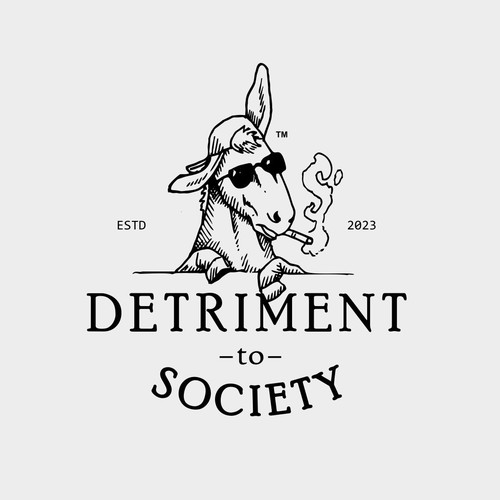 Donkey logo with the title 'Brand for T-Shirt Company'