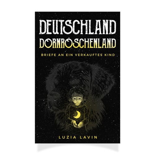 Dog book cover with the title 'Deutschland Dornröschenland: Briefe an ein verkauftes KInd'