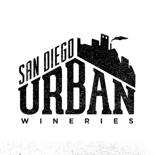 Winery logo with the title 'Vibrant San Diego Urban Winery Alliance looking for a logo'