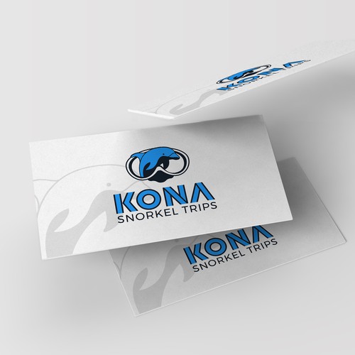 Dolphin design with the title 'Logo for a snorkelling business. '