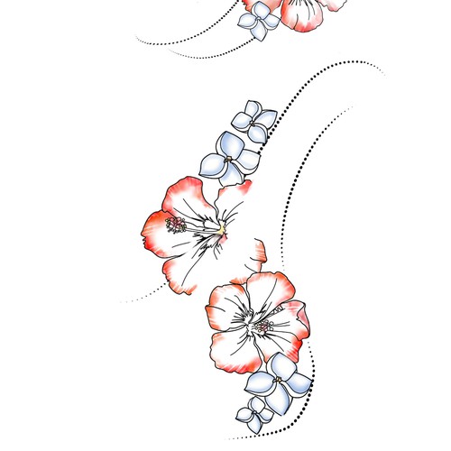 Delicate design with the title 'Tattoo extension'