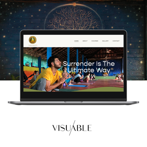 Yoga studio design with the title 'Squarespace Website for Yoga Studio'