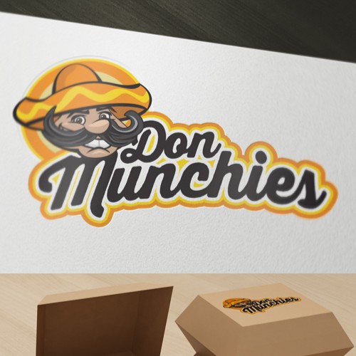 Fast food logo with the title 'Character creation for a fast food outlet'