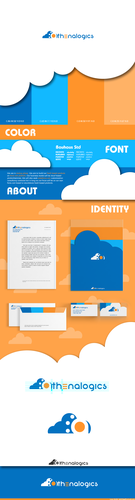 Yellow brand with the title 'Help cloud solution startup to establish it's identity.'