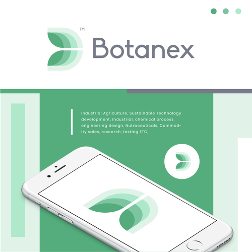 Research logo with the title 'Botanex'