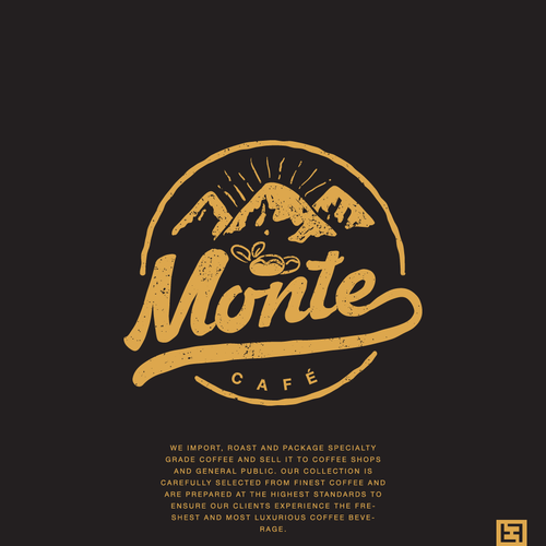 Parcel logo with the title 'MONTE'