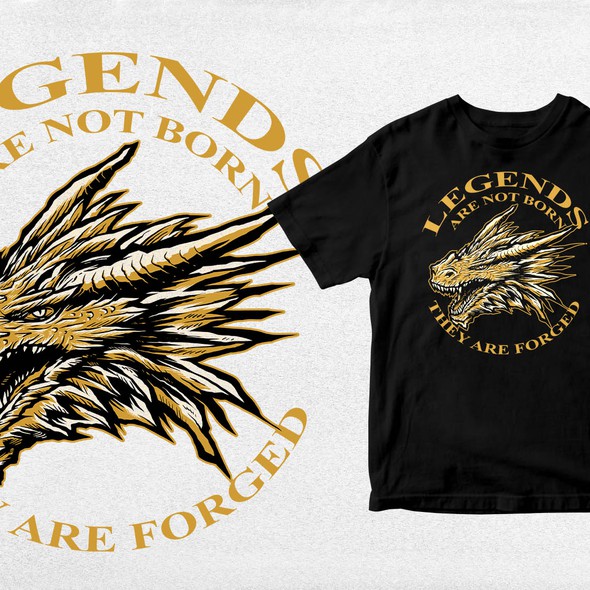 Dragon t-shirt with the title 'DRAGON'