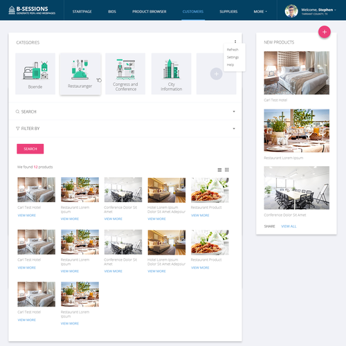 Application website with the title 'Extreme makeover for our webapp'