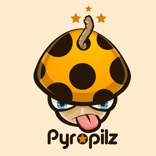 Chibi design with the title 'Logo for Fireworks company'