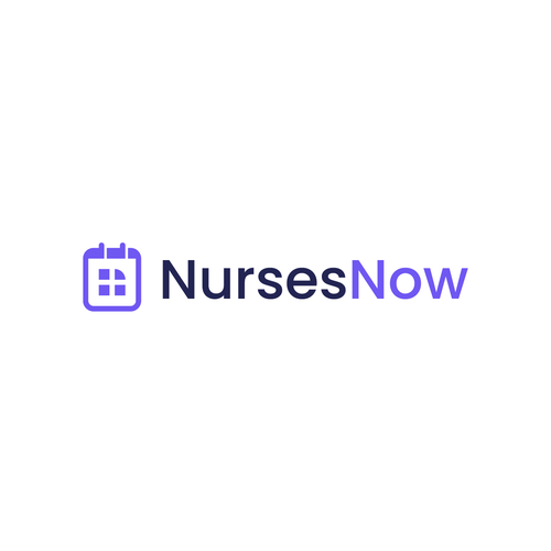Nurse logo with the title 'NursesNow Logo Concept'