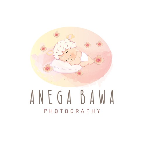 Sleep logo with the title 'Delicate Logo for Newborn, Maternity & Baby Photographer'