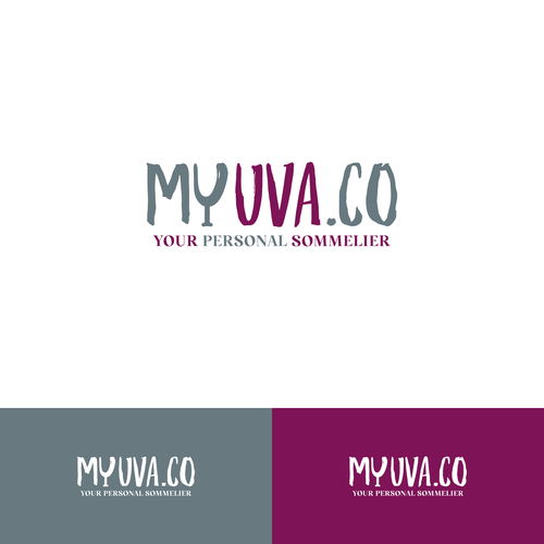 Grape logo with the title 'MyUva.co Logo'