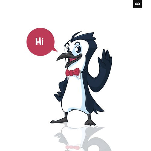 2-dimensional design with the title 'Penguin Mascot'