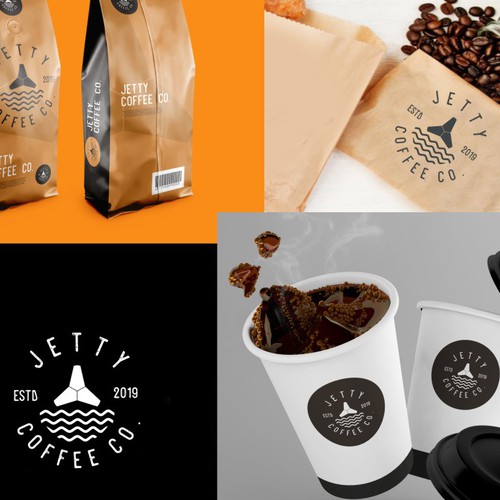 Wave brand with the title 'Jetty coffee co.'