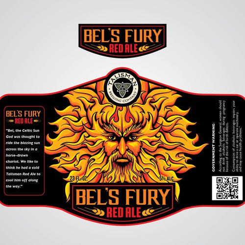 Label with the title 'bel's fury'