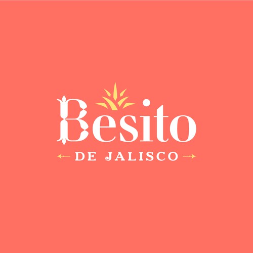 Moonshine logo with the title 'Besito de Jalisco - Tequila Logo'