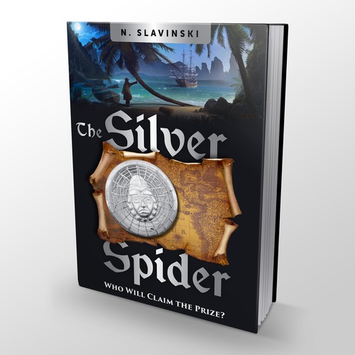 Attractive book cover with the title 'The Silver Spider'