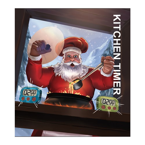 Santa design with the title 'Product Illustration contest'