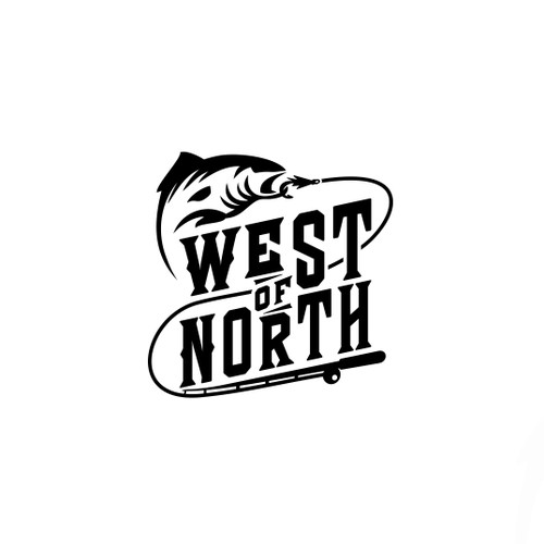 Attractive logo with the title 'West of North Logo'