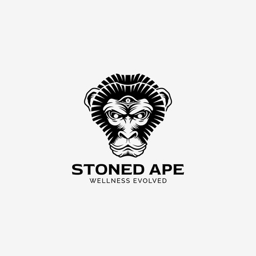 Illuminati logo with the title 'Stoned ape'