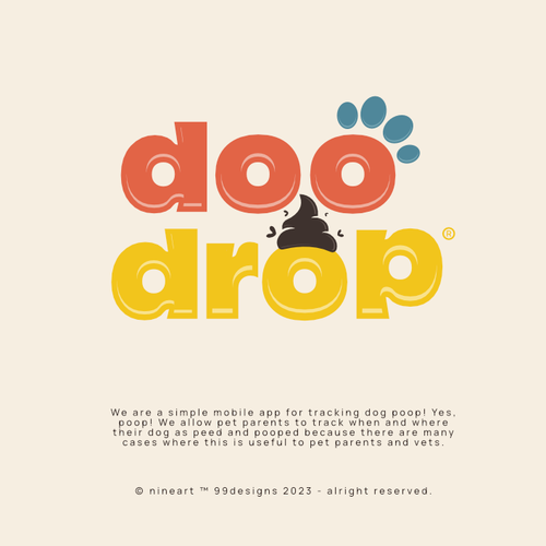 Tracking logo with the title 'doodrop logo'