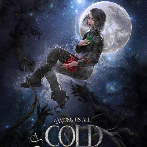 Space book cover with the title 'A Cold Tomorrow Book Cover'