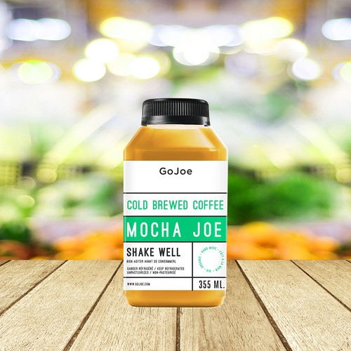 Juice label with the title 'COLD BREW COFFEE'