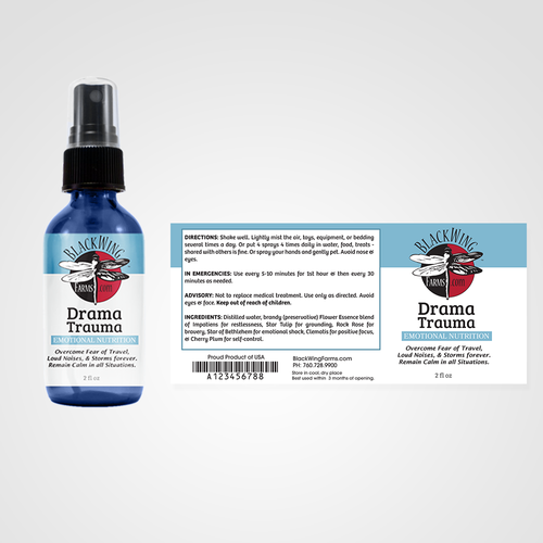 Spray bottle shop labels