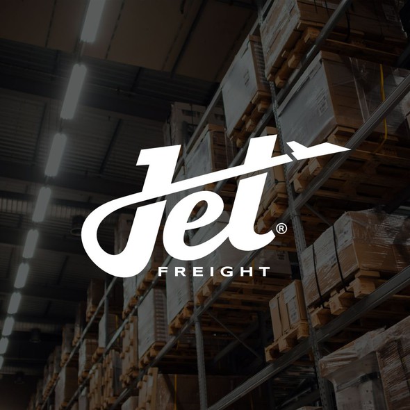 Jet logo with the title 'Logo for a Freight Company'