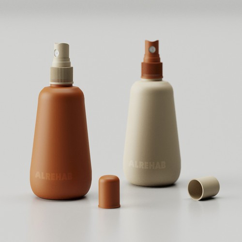 Fresh label with the title 'bottle design for Room Freshener'