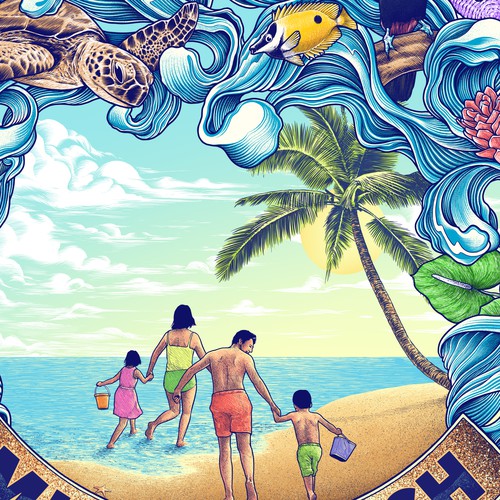 Travel t-shirt with the title 'Miami Beach'